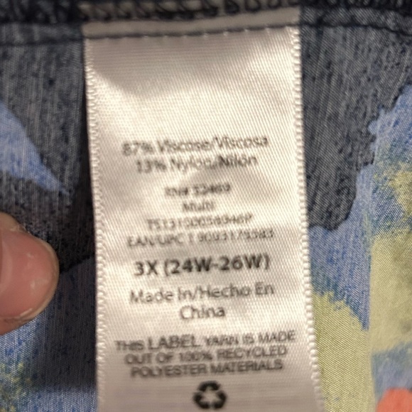 Floral hi/low dress size 3X - Picture 4 of 6